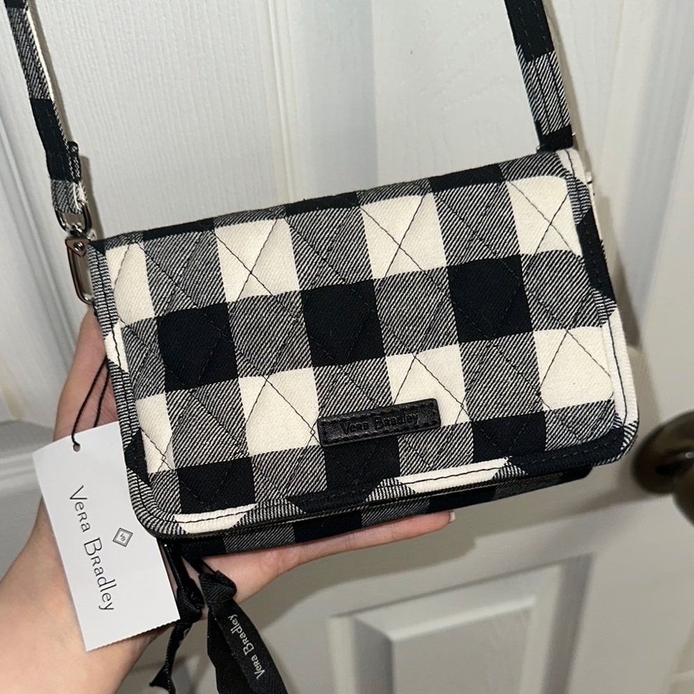 Vera Bradley Black and White Crossbody Bag